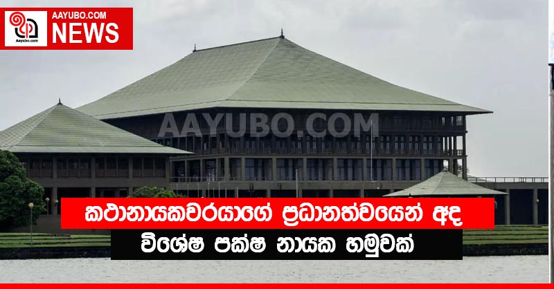කථානායකවරයාගේ ප්‍රධානත්වයෙන් අද විශේෂ පක්ෂ නායක හමුවක්