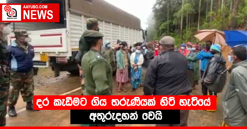 දර කැඩීමට ගිය තරුණියක් හිටිහැටියේ අතුරුදහන් වෙයි