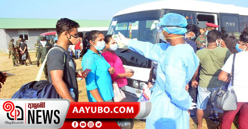 රත්නපුරේ හා පැල්මඩුල්ලේ 67දෙනෙක් දියතලාවේ නිරෝධායනයට