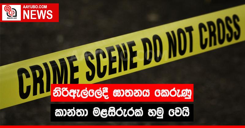නිරිඇල්ලේදී  ඝාතනය කෙරුණු කාන්තා මළසිරුරක් හමු වෙයි