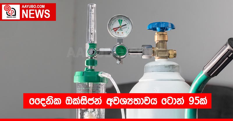 දෛනික ඔක්සිජන් අවශ්‍යතාවය ටොන් 95ක්