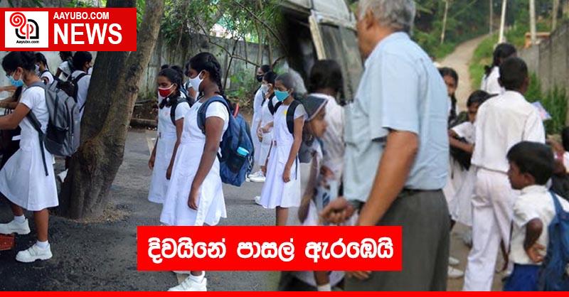 දිවයිනේ පාසල් ඇර⁣ඹෙයි