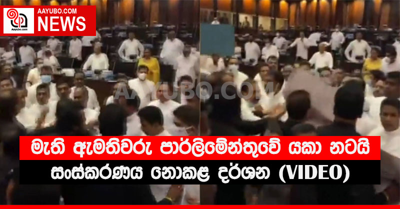 මැති ඇමතිවරු පාර්ලිමේන්තුවේ යකා නටයි. සංස්කරණය නොකළ දර්ශන (VIDEO)