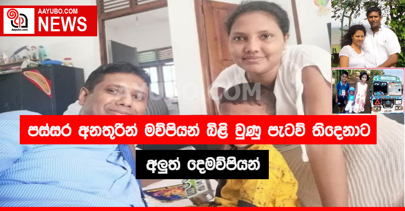 පස්සර අනතුරින් මව්පියන් බිළි වුණු පැටව් තිදෙනාට අලුත් දෙමව්පියන්