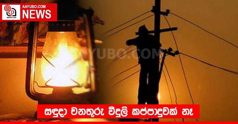 සඳුදා වනතුරු විදුලි කප්පාදුවක් නෑ