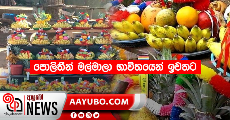 පොලිතීන් මල්මාලා භාවිතයෙන් ඉවතට