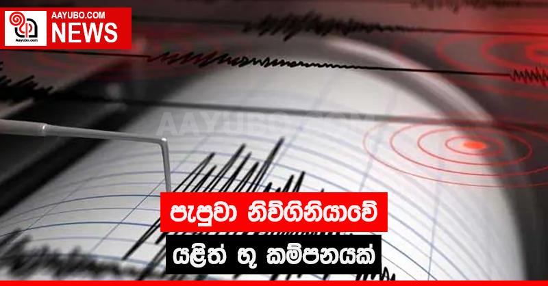 පැපුවා නිව්ගිනියාවේ යළිත් භූ කම්පනයක්