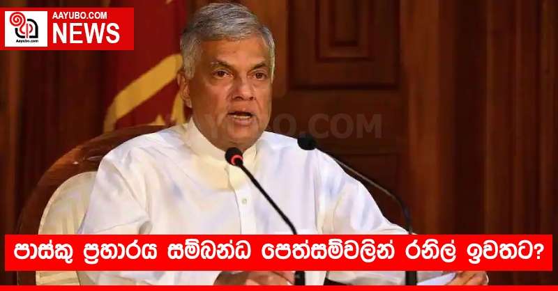 පාස්කු ප්‍රහාරය සම්බන්ධ පෙත්සම්වලින් රනිල් ඉවතට? 