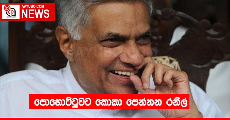 පොහොට්ටුවට කොකා පෙන්නන රනිල්