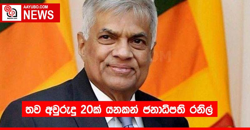 තව අවුරුදු 20ක් යනකන් ජනාධිපති රනිල්