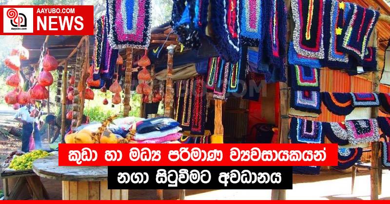 කුඩා හා මධ්‍ය පරිමාණ ව්‍යවසායකයන් නගා සිටුවීමට අවධානය