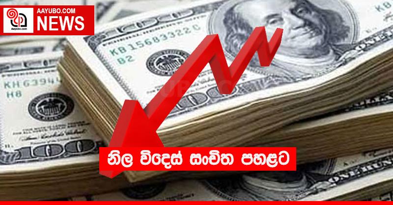 නිල විදෙස් සංචිත පහළට