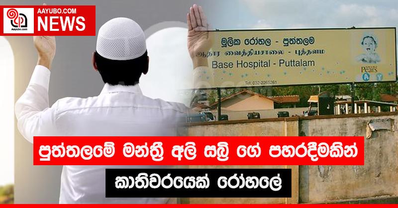 පුත්තලමේ මන්ත්‍රී අලි සබ්‍රි ගේ පහරදීමකින් කාතිවරයෙක් රෝහලේ