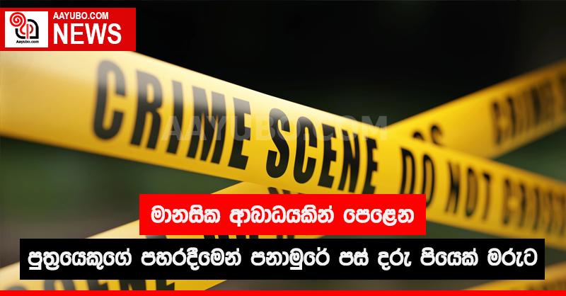 මානසික ආබාධයකින් පෙළෙන පුත්‍රයකුගේ පහරදීමෙන් පනාමුරේ පස් දරු පියෙක් මරුට