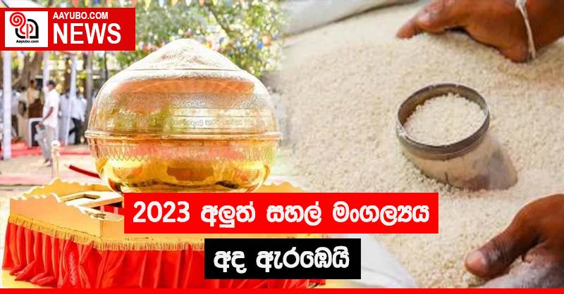 2023 අලුත් සහල් මංගල්‍යය අද ඇරඹෙයි