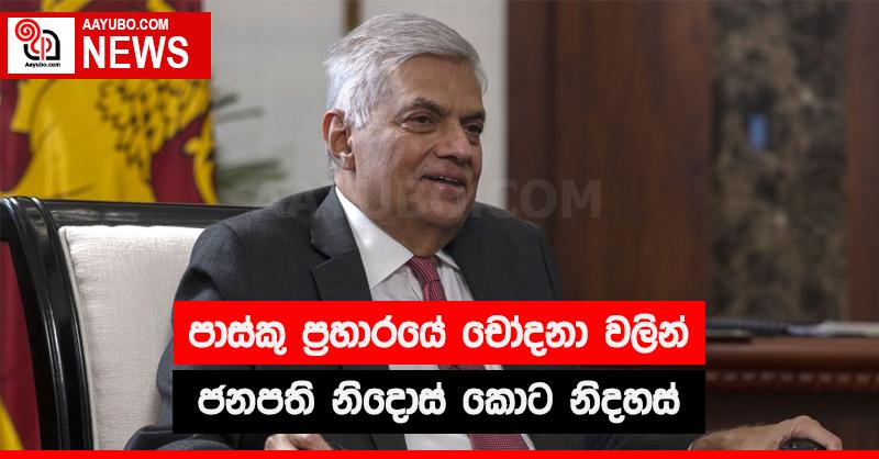 පාස්කු ප්‍රහාරයේ චෝදනා වලින් ජනපති නිදොස් කොට නිදහස්