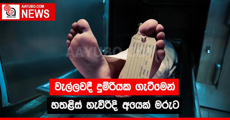 වැල්ලවදී දුම්රියක ගැටීමෙන් හතළිස් හැවිරිදි අයෙක් මරුට