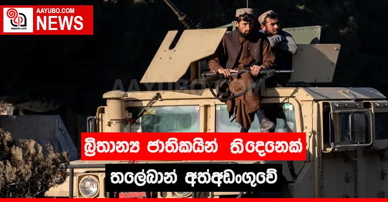 බ්‍රිතාන්‍ය ජාතිකයින් තිදෙනෙක් තලේබාන් අත් අඩංගුවේ