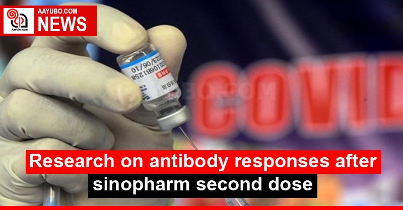 Research on antibody responses after sinopharm second dose