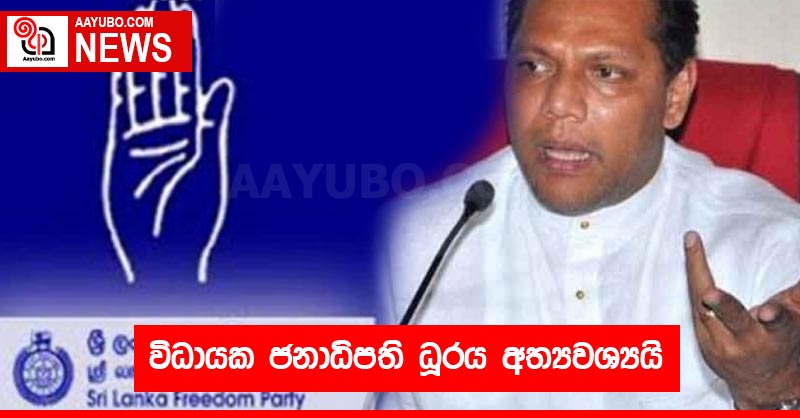 විධායක ජනාධිපති ධූරය අත්‍යවශ්‍යයි