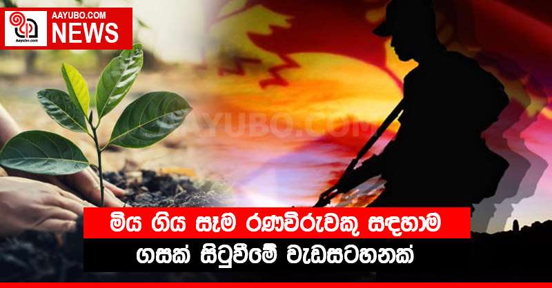 මිය ගිය සෑම රණවිරුවකු සඳහාම ගසක් සිටුවීමේ වැඩසටහනක්