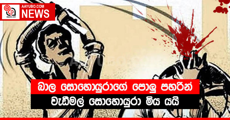 බාල සොහොයුරාගේ පොලු පහරින් වැඩිමල් සොහොයුරා මිය යයි