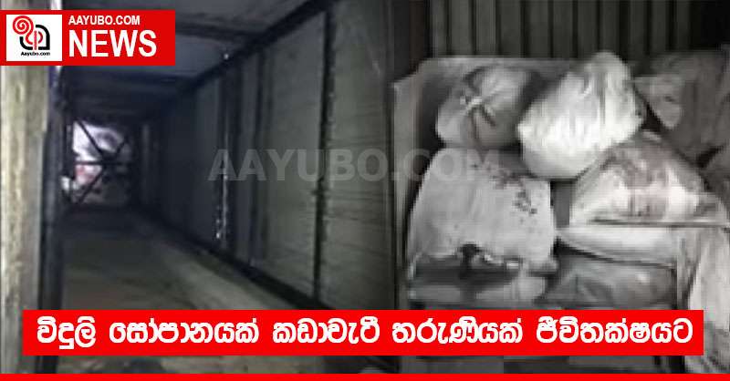 විදුලි සෝපානයක් කඩාවැටී තරුණියක් ජීවිතක්ෂයට