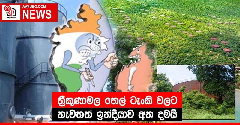 ත්‍රීකුණාමල තෙල් ටැංකි වලට නැවතත් ඉන්දියාව අත දමයි