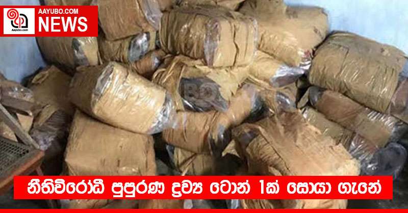 නීතිවිරෝධී පුපුරණ ද්‍රව්‍ය ටොන් 1ක් සොයා ගැනේ