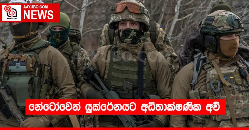 නේටෝවෙන් යුක්රේනයට අධිතාක්ෂණික අවි