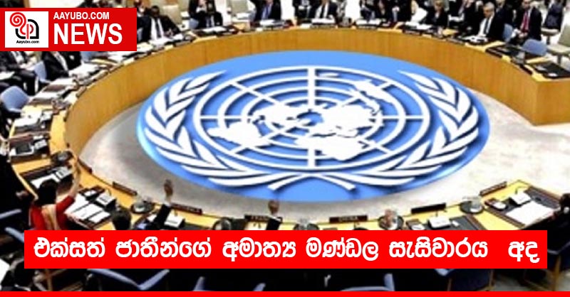එක්සත් ජාතීන්ගේ අමාත්‍ය මණ්ඩල සැසිවාරය  අද