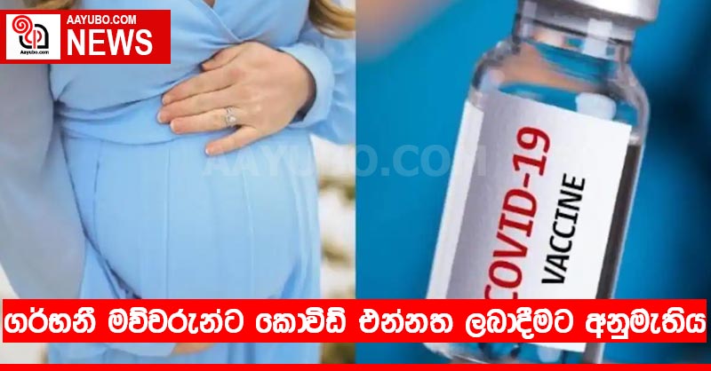 ගර්භනී මව්වරුන්ට කොවිඩ් එන්නත ලබාදීමට අනුමැතිය