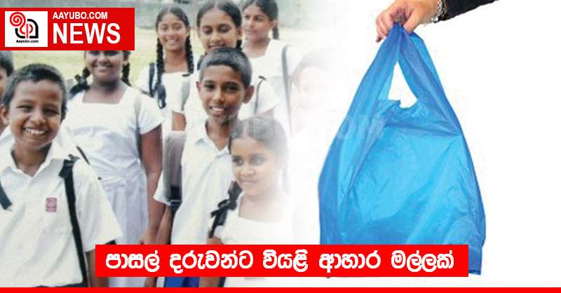 පාසල් දරුවන්ට වියළි ආහාර මල්ලක්