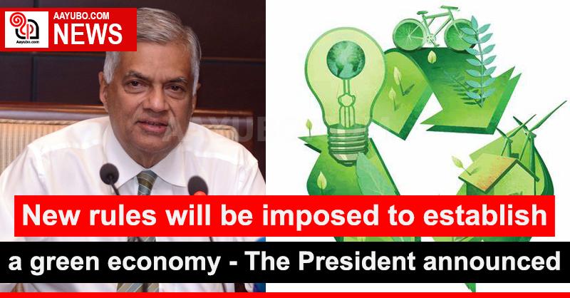 New rules will be imposed to establish a green economy – The President announced