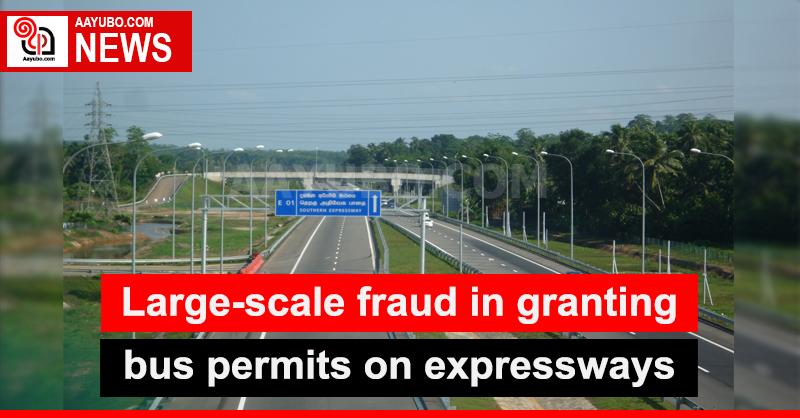 Large-scale fraud in granting bus permits on expressways