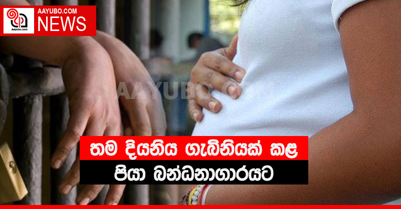 තම දියණිය ගැබිණියක් කළ පියා බන්ධනාගාරයට