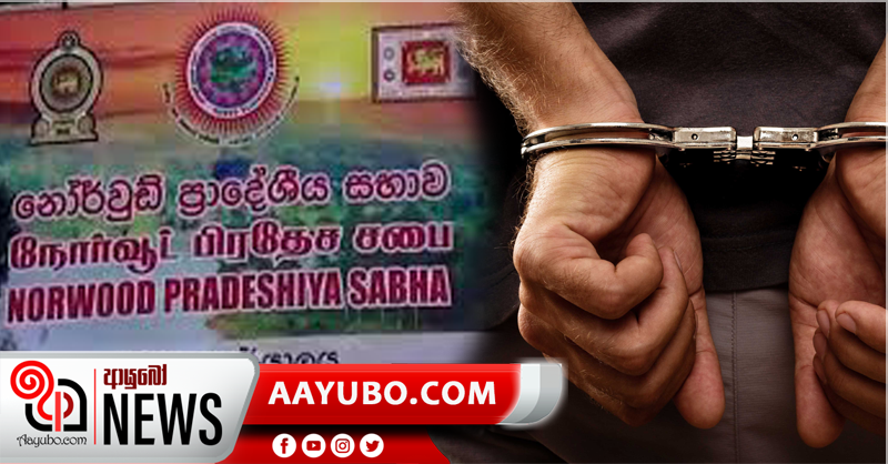 නෝර්වුඩ් ප්‍රාදේශීය සභා සභාපති අත්අඩංගුවට