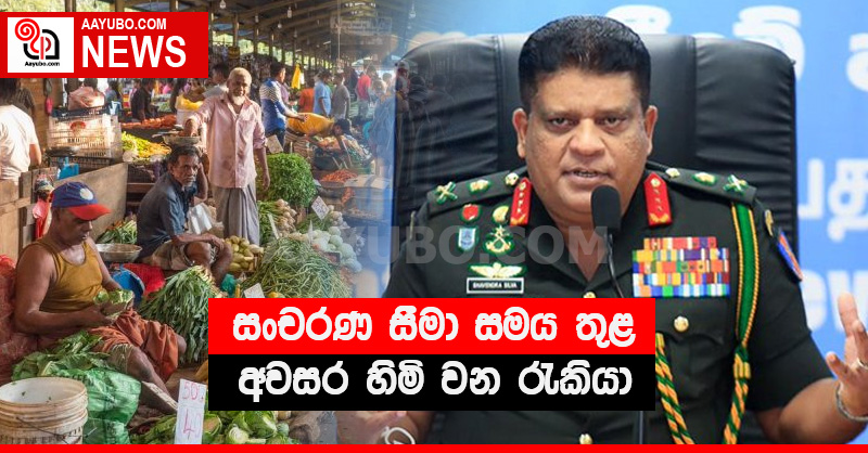 සංචරණ සීමා සමය තුළ අවසර හිමි වන රැකියා